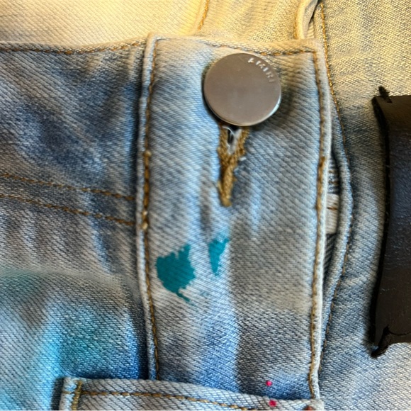 Distressed Paint Splatter Jeans - Picture 2 of 3